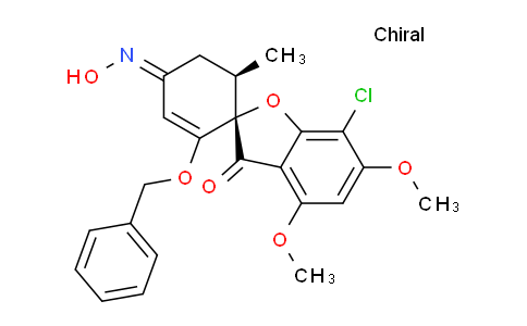 CAS No. 1094369-54-6, (1'S,6'R)-2'-(benzyloxy)-7-chloro-4'-(hydroxyimino)-4,6-dimethoxy-6'-methyl-3H-spiro[benzofuran-2,1'-cyclohex[2]en]-3-one