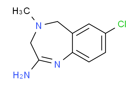 CAS No. 1784753-97-4, 7-chloro-4-methyl-3,5-dihydro-1,4-benzodiazepin-2-amine