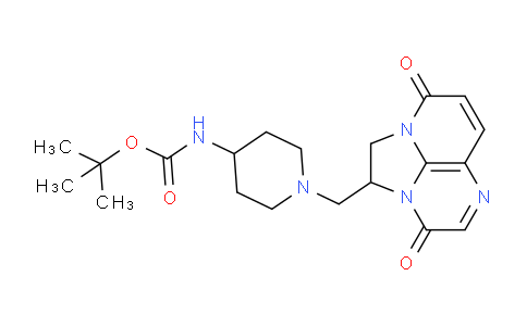 CAS No. 1075237-99-8, tert-butyl (1-((3,8-dioxo-1,2-dihydro-3H,8H-2a,5,8a-triazaacenaphthylen-2-yl)methyl)piperidin-4-yl)carbamate