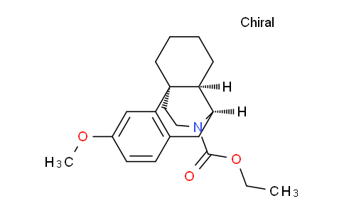 CAS No. 524713-55-1, ethyl (1R,9R,10R)-4-methoxy-17-azatetracyclo[7.5.3.01,10.02,7]heptadeca-2(7),3,5-triene-17-carboxylate