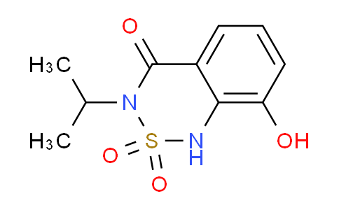 CAS No. 60374-43-8, 8-hydroxy-3-isopropyl-1H-2,1,3-benzothiadiazin-4(3H)-one 2,2-dioxide