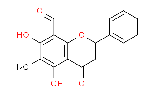 CAS No. 55743-14-1, 5,7-dihydroxy-6-methyl-4-oxo-2-phenyl-2,3-dihydrochromene-8-carbaldehyde