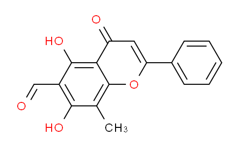 CAS No. 59677-74-6, 2-Phenyl-4-oxo-5，7-dihydroxy-8-methyl-4H-1-benzopyran-6-carbaldehyde