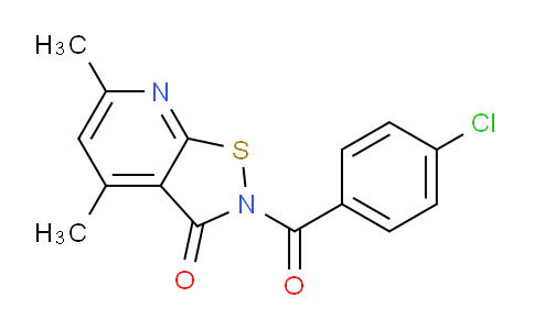 CAS No. 724708-97-8, 2-(4-chlorobenzoyl)-4,6-dimethylisothiazolo[5,4-b]pyridin-3(2H)-one