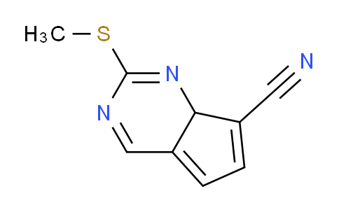 CAS No. 1812188-57-0, 2-(methylthio)-7aH-cyclopenta[d]pyrimidine-7-carbonitrile