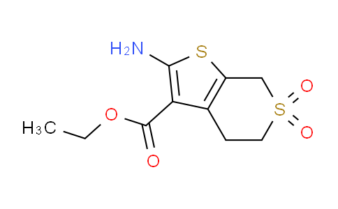 CAS No. 474843-59-9, Ethyl 2-amino-4,7-dihydro-5H-thieno[2,3-c]thiopyran-3-carboxylate 6,6-dioxide