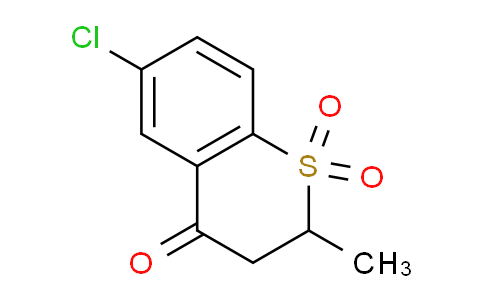 CAS No. 175205-44-4, 6-Chloro-2-methylthiochroman-4-one 1,1-dioxide