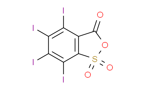 CAS No. 1745-83-1, 4,5,6,7-Tetraiodo-3H-benzo[c][1,2]oxathiol-3-one 1,1-dioxide