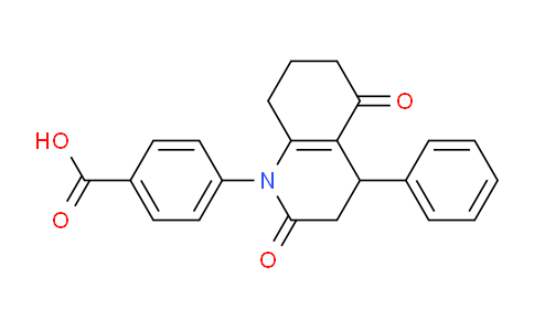 CAS No. 132600-15-8, 4-(2,5-Dioxo-4-phenyl-3,4,5,6,7,8-hexahydroquinolin-1(2H)-yl)benzoic acid