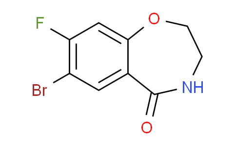 CAS No. 1564451-53-1, 7-bromo-8-fluoro-2,3,4,5-tetrahydro-1,4-benzoxazepin-5-one
