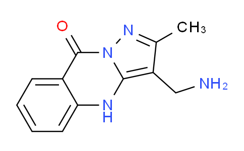 CAS No. 1193388-98-5, 3-(aminomethyl)-2-methyl-4H,9H-pyrazolo[3,2-b]quinazolin-9-one