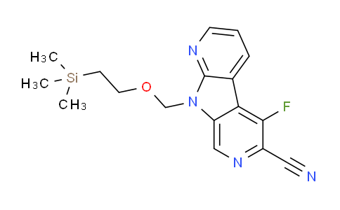 CAS No. 1312755-59-1, 3-fluoro-8-{[2-(trimethylsilyl)ethoxy]methyl}-5,8,10-triazatricyclo[7.4.0.0²,⁷]trideca-1(13),2,4,6,9,11-hexaene-4-carbonitrile