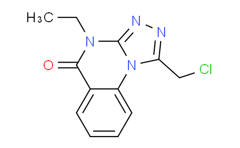 CAS No. 86662-61-5, 1-(chloromethyl)-4-ethyl-4H,5H-[1,2,4]triazolo[4,3-a]quinazolin-5-one