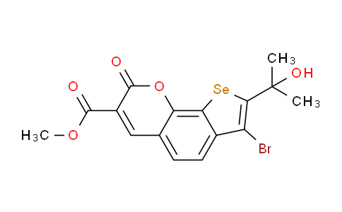 CAS No. 2173398-07-5, methyl 7-bromo-8-(1-hydroxy-1-methyl-ethyl)-2-oxo-selenopheno[3,2-h]chromene-3-carboxylate