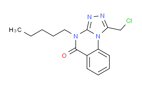 CAS No. 771499-33-3, 1-(chloromethyl)-4-pentyl-4H,5H-[1,2,4]triazolo[4,3-a]quinazolin-5-one