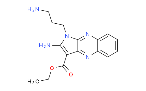 CAS No. 885457-74-9, ethyl 2-amino-1-(3-aminopropyl)-1H-pyrrolo[2,3-b]quinoxaline-3-carboxylate