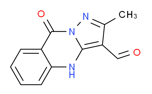 CAS No. 1193390-48-5, 2-methyl-9-oxo-4H,9H-pyrazolo[3,2-b]quinazoline-3-carbaldehyde