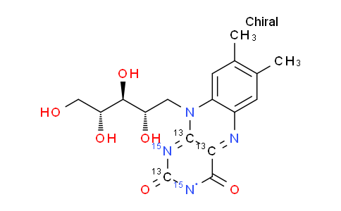 CAS No. 1217461-14-7, 7,8-dimethyl-10-[(2S,3S,4R)-2,3,4,5-tetrahydroxypentyl]benzo[g]pteridine-2,4-dione