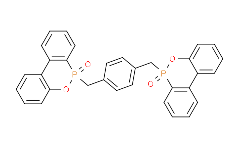 CAS No. 223268-28-8, 9-{[4-({9-oxo-8-oxa-9λ⁵-phosphatricyclo[8.4.0.0²,⁷]tetradeca-1(10),2(7),3,5,11,13-hexaen-9-yl}methyl)phenyl]methyl}-8-oxa-9λ⁵-phosphatricyclo[8.4.0.0²,⁷]tetradeca-1(10),2,4,6,11,13-hexaen-9-one