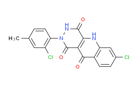 CAS No. 894796-69-1, Pyridazino[4,5-b]quinoline-1,4,10(5H)-trione, 7-chloro-2-(2-chloro-4-methylphenyl)-2,3-dihydro-