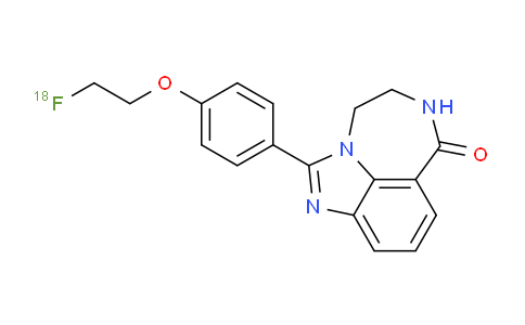 CAS No. 1567375-87-4, 2-[4-(2-(18F)fluoranylethoxy)phenyl]-1,3,10-triazatricyclo[6.4.1.04,13]trideca-2,4,6,8(13)-tetraen-9-one