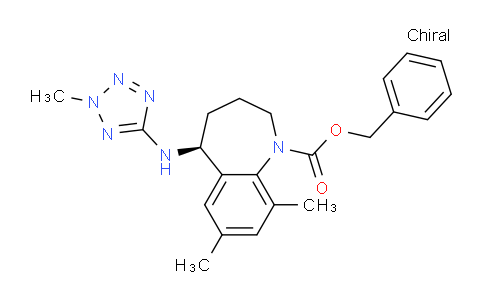 CAS No. 1259393-24-2, benzyl (5S)-7,9-dimethyl-5-[(2-methyltetrazol-5-yl)amino]-2,3,4,5-tetrahydro-1-benzazepine-1-carboxylate