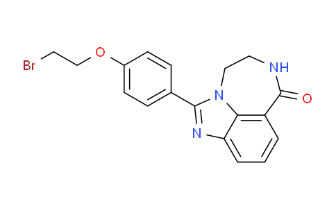 CAS No. 1567375-95-4, Imidazo[4,5,1-jk][1,4]benzodiazepin-7(4H)-one, 2-[4-(2-bromoethoxy)phenyl]-5,6-dihydro-