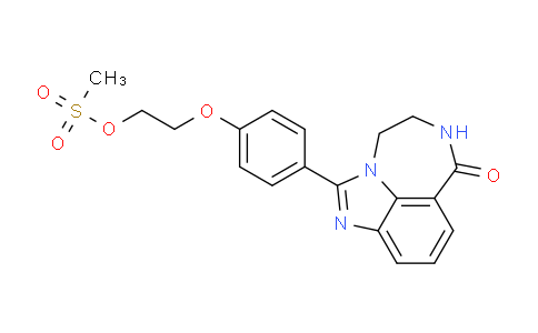 CAS No. 328546-96-9, Imidazo[4,5,1-jk][1,4]benzodiazepin-7(4H)-one, 5,6-dihydro-2-[4-[2-[(methylsulfonyl)oxy]ethoxy]phenyl]-