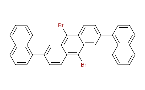 CAS No. 1202002-55-8, 9,10-Dibromo-2,6-di(naphthalen-1-yl)anthracene