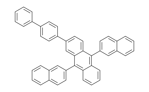 CAS No. 865435-17-2, 2-([1,1'-Biphenyl]-4-yl)-9,10-di(naphthalen-2-yl)anthracene