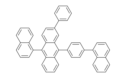 CAS No. 1207252-09-2, 10-(Naphthalen-1-yl)-9-(4-(naphthalen-1-yl)phenyl)-2-phenylanthracene
