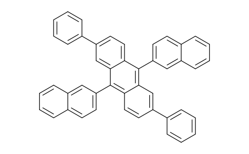 CAS No. 660427-97-4, 9,10-Di(naphthalen-2-yl)-2,6-diphenylanthracene