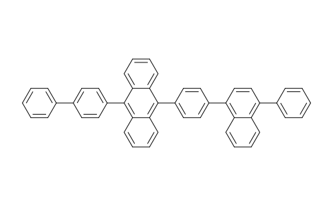 CAS No. 1956379-56-8, 9-([1,1'-Biphenyl]-4-yl)-10-(4-(4-phenylnaphthalen-1-yl)phenyl)anthracene