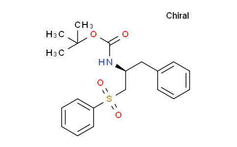 CAS No. 108385-55-3, tert-butyl (S)-(1-phenyl-3-(phenylsulfonyl)propan-2-yl)carbamate