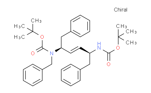 CAS No. 168846-63-7, tert-butyl benzyl((2S,5S,E)-5-((tert-butoxycarbonyl)amino)-1,6-diphenylhex-3-en-2-yl)carbamate