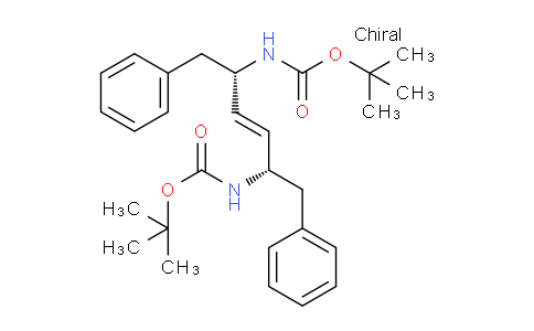 CAS No. 168846-62-6, di-tert-butyl ((2S,5S,E)-1,6-diphenylhex-3-ene-2,5-diyl)dicarbamate