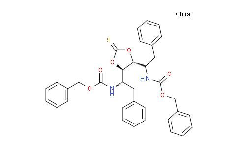 CAS No. 1004316-58-8, dibenzyl ((1S,1'S)-((4R,5R)-2-thioxo-1,3-dioxolane-4,5-diyl)bis(2-phenylethane-1,1-diyl))dicarbamate