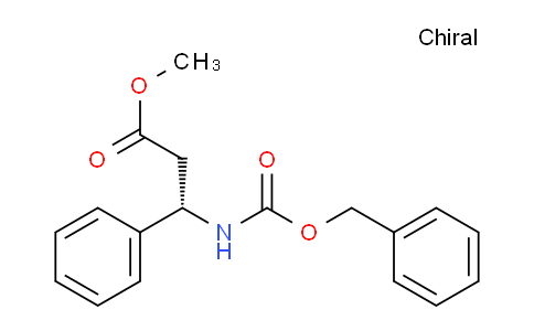 CAS No. 32975-59-0, methyl (S)-3-(((benzyloxy)carbonyl)amino)-3-phenylpropanoate