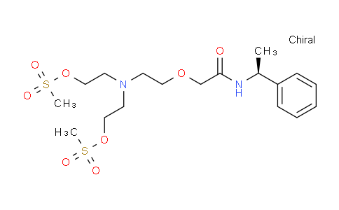 CAS No. 1150310-70-5, (S)-((2-(2-oxo-2-((1-phenylethyl)amino)ethoxy)ethyl)azanediyl)bis(ethane-2,1-diyl) dimethanesulfonate