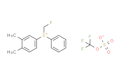 CAS No. 1374153-57-7, (3,4-dimethylphenyl)(fluoromethyl)(phenyl)sulfonium trifluoromethyl sulfate