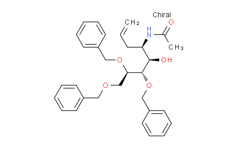 CAS No. 1372800-40-2, N-((4R,5R,6S,7R)-6,7,8-tris(benzyloxy)-5-hydroxyoct-1-en-4-yl)acetamide