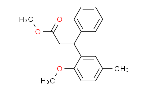 CAS No. 124937-62-8, methyl 3-(2-methoxy-5-methylphenyl)-3-phenylpropanoate