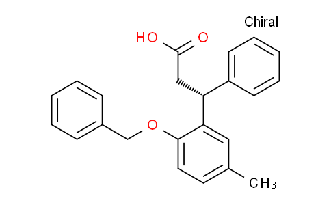 CAS No. 215929-28-5, (R)-3-(2-(benzyloxy)-5-methylphenyl)-3-phenylpropanoic acid