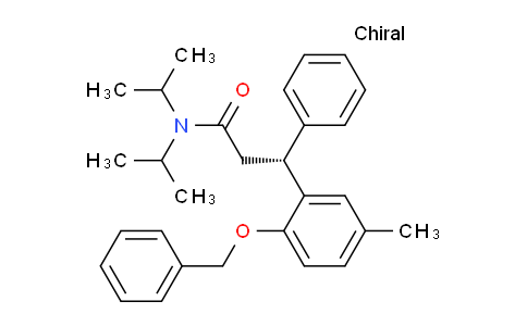 CAS No. 215929-29-6, (R)-3-(2-(benzyloxy)-5-methylphenyl)-N,N-diisopropyl-3-phenylpropanamide