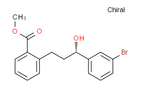 CAS No. 165896-49-1, methyl (S)-2-(3-(3-bromophenyl)-3-hydroxypropyl)benzoate