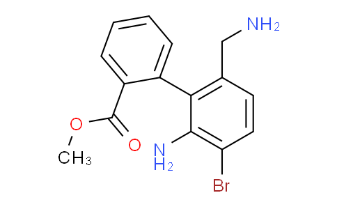 CAS No. 892505-89-4, methyl 2-[2-amino-6-(aminomethyl)-3-bromophenyl]benzoate
