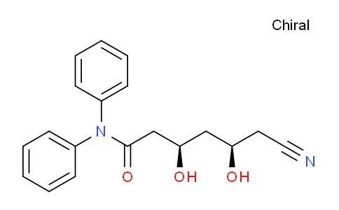 CAS No. 156051-78-4, Hexanamide, 6-cyano-3,5-dihydroxy-N,N-diphenyl-, [R-(R*,R*)]- (9CI)