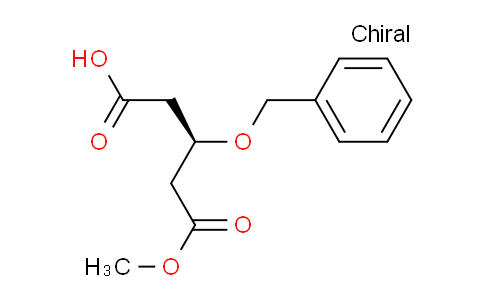 CAS No. 112904-69-5, (R)-3-(benzyloxy)-5-methoxy-5-oxopentanoic acid