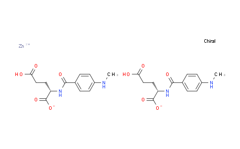CAS No. 1370531-79-5, zinc(II) (4-(methylamino)benzoyl)-L-glutamate