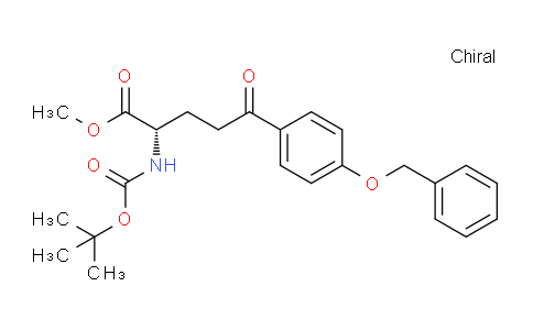 CAS No. 934240-37-6, tert-butyl (S)-1-(methoxycarbonyl)-4-(4-(benzyloxy)phenyl)-4-oxobutylcarbamate